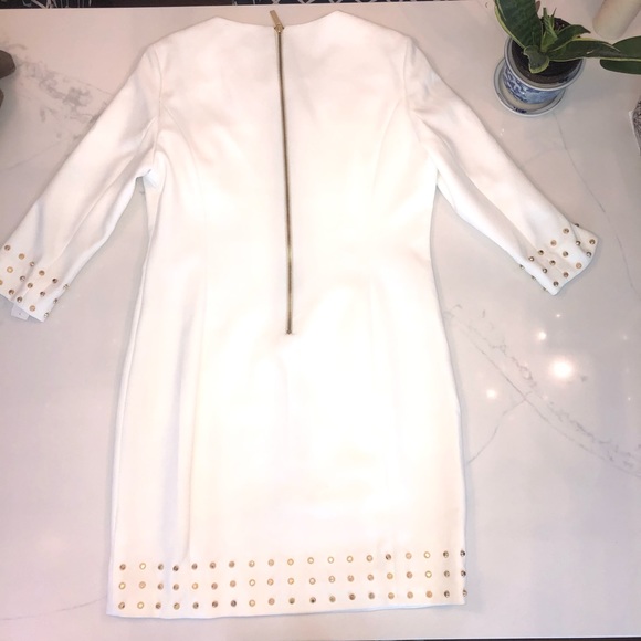 NWT Michael Kors gold studded cream dress - Picture 10 of 15